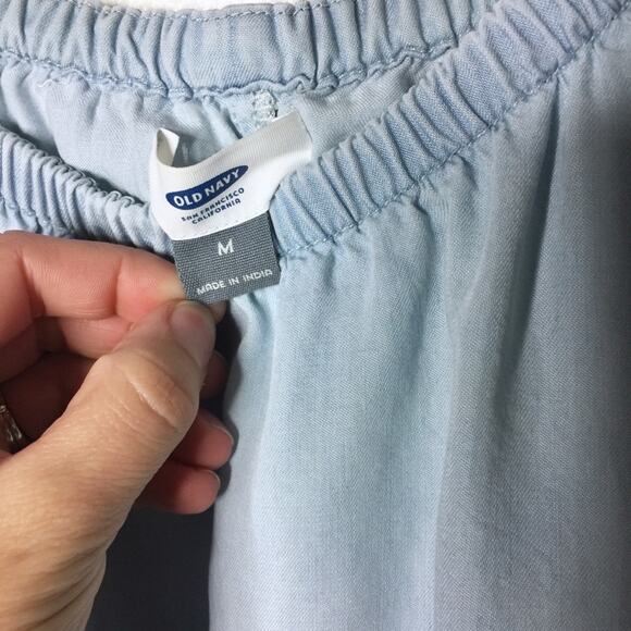 Old Navy Off the Shoulder Lyocell Belted Dress Size Medium - Picture 4 of 7